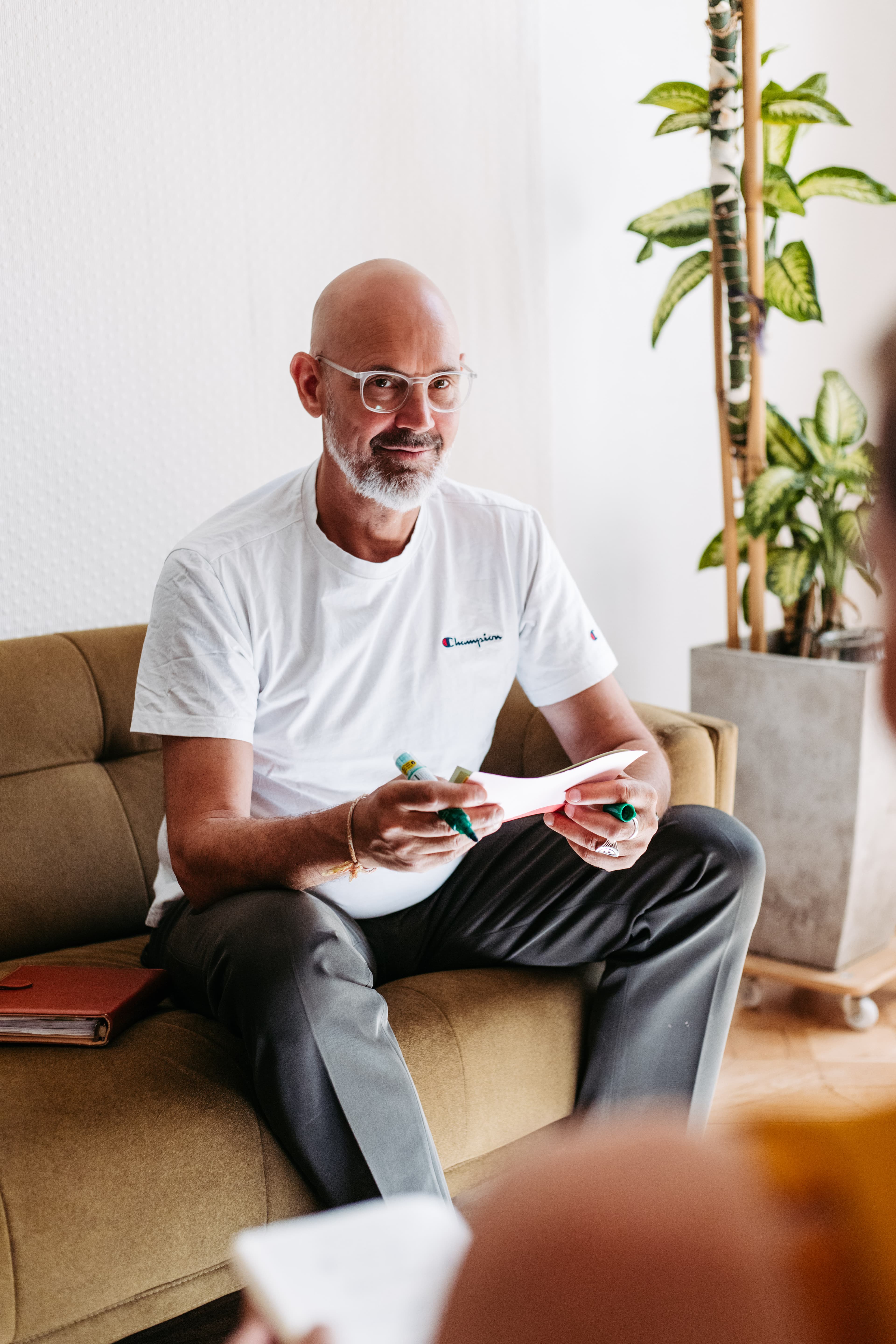 Rainer Schafhuber in einer Beratungssitzung